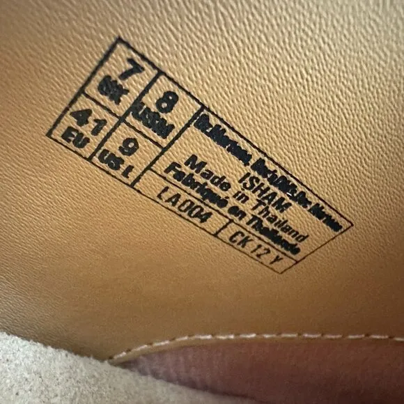 Dr. Martens Isham Desert Oasis Tan Suede Mules Comfort Unisex M8 W9 EU 41