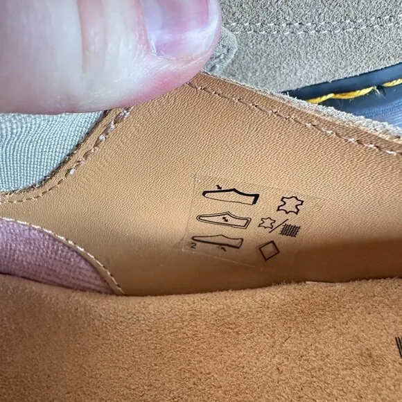 Dr. Martens Isham Desert Oasis Tan Suede Mules Comfort Unisex M8 W9 EU 41