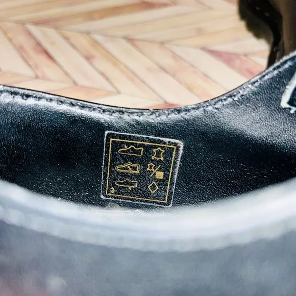 Dr Martens Laureen Oxford Women 6 Shoes Double Strap Black Hook Loop Rare Docs