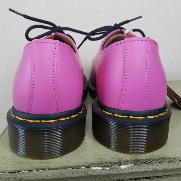 Dr. Martens Smooth Leather Oxfords in Thrift Pink