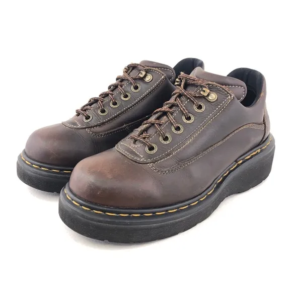 Dr. Martens Vintage MIE Brown Leather Oxfords UK 8