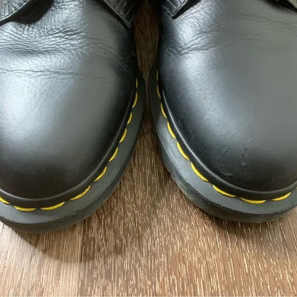 Dr. Martens womens black 1461 Virginia leather oxfords 8