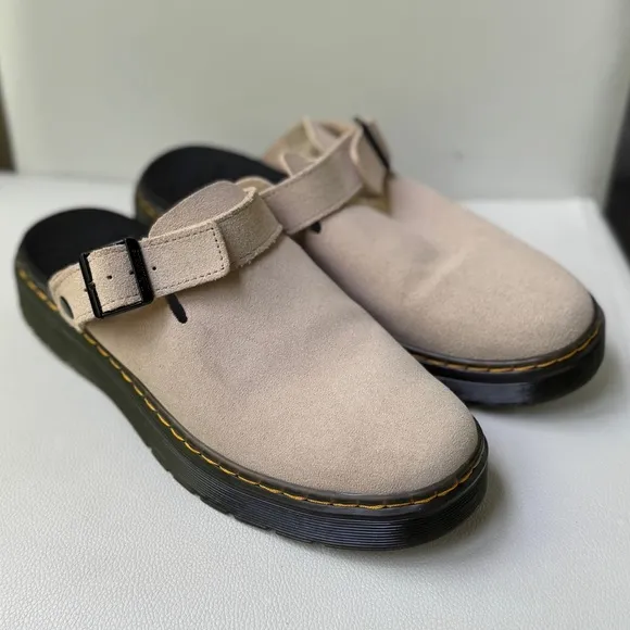 Dr Martin Suede Slingback Mules