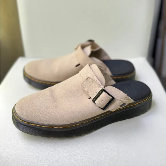 Dr Martin Suede Slingback Mules