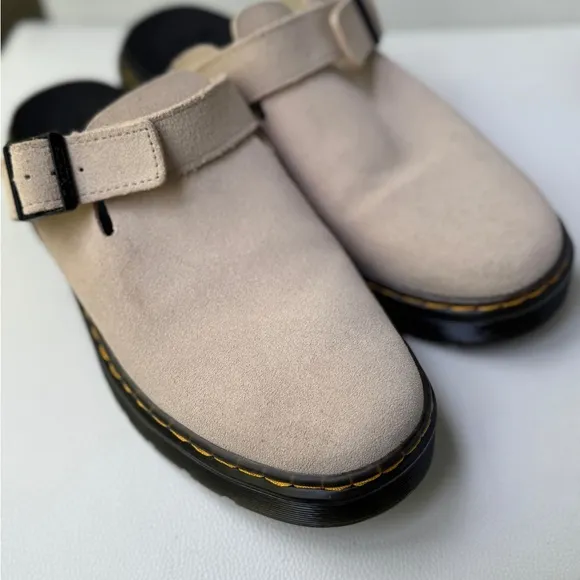 Dr Martin Suede Slingback Mules