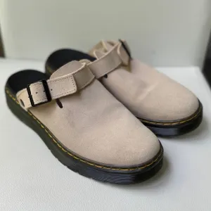 Dr Martin Suede Slingback Mules
