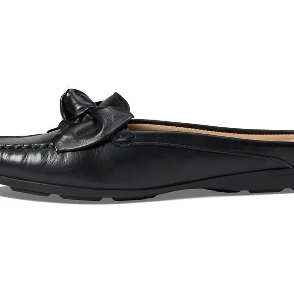Drivers Club USA California Navy Leather Mules A20