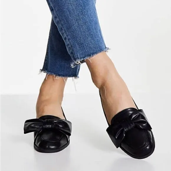Drivers Club USA California Navy Leather Mules A20