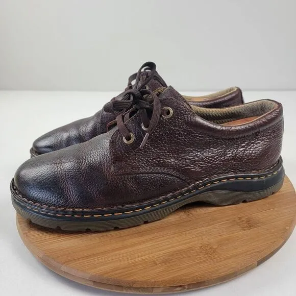 Dr Martens Ordell Leather Shoes Dark Brown Size 12 Lace Up Oxford Academia