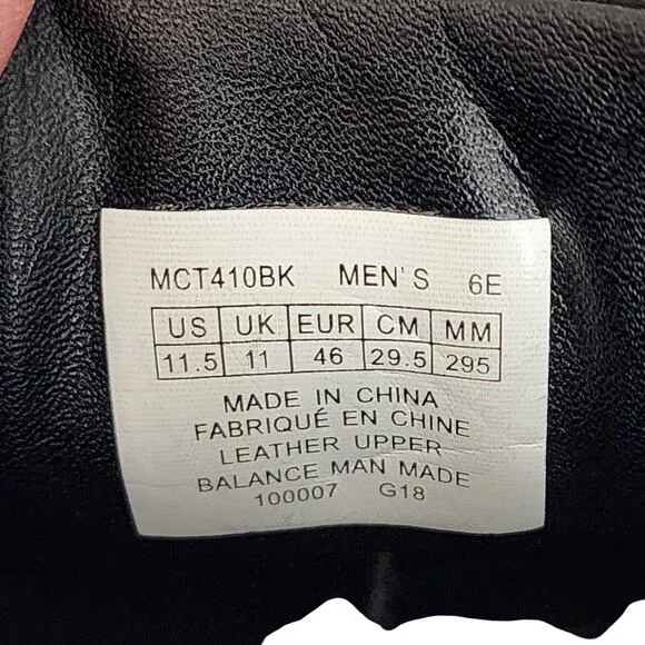 Dunham Oxford Dress Shoe sz 11.5 6E Men Burlington Black New Balance Waterproof
