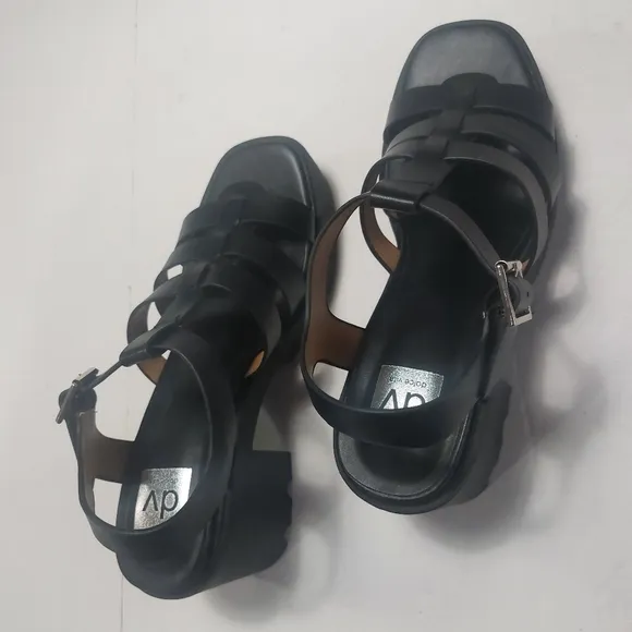 DV Dolce Vita Black Strappy Heels Size 10M NWNT