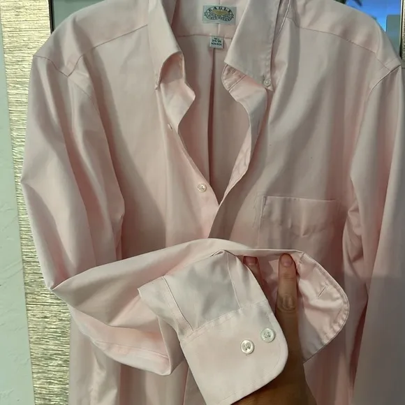 EAGLE shirtmakers men’s button down formal non-iron wrinkle free 16.5 35/35