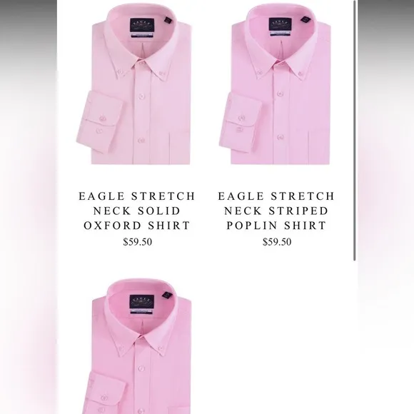 EAGLE shirtmakers men’s button down formal non-iron wrinkle free 16.5 35/35