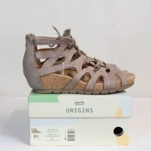 Earth Origins Kendra Kamilla Women's Coco Suede Gladiator Sandals NWT NIB
