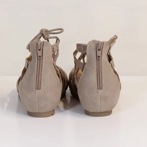 Earth Origins Kendra Kamilla Women's Coco Suede Gladiator Sandals NWT NIB