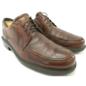 ECCO Mens Brown Leather Oxfords Lace Up Dress Shoes Size EU 44 US 10-10.5 A0320