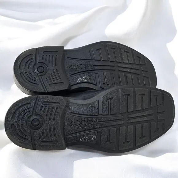 ECCO Oxford Dress Shoes Men 44 (10US) Black Comfort Cap Toe Casual Business