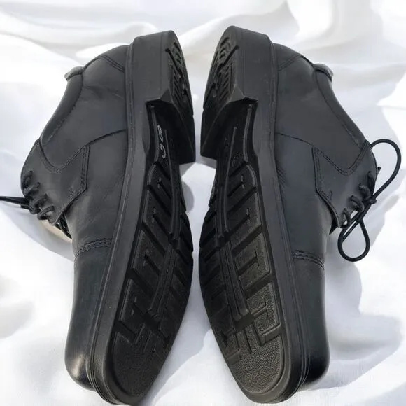 ECCO Oxford Dress Shoes Men 44 (10US) Black Comfort Cap Toe Casual Business