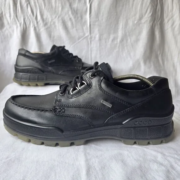 Ecco Track 25 Low Mens Gore-Tex Moc Toe Oxford Shoes Black Size EU 44/US 10-10.5