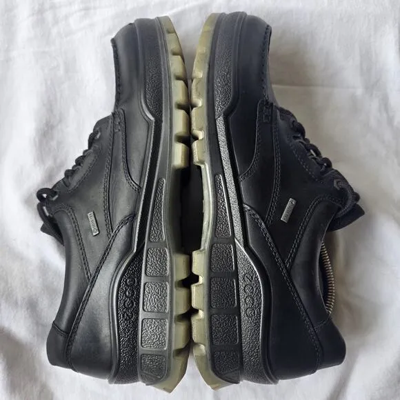 Ecco Track 25 Low Mens Gore-Tex Moc Toe Oxford Shoes Black Size EU 44/US 10-10.5