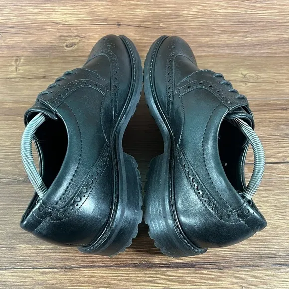 ECCO Vitrus Black Leather Wingtip Dress Shoes Men’s Size 9 (43) Oxfords