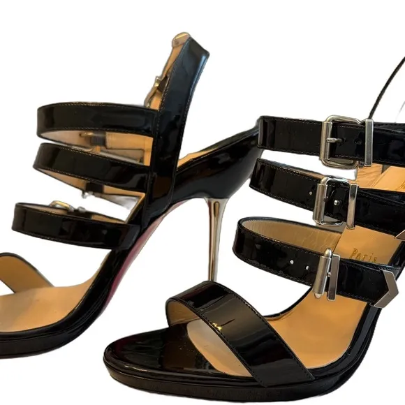 Elegant Black Strappy Heels