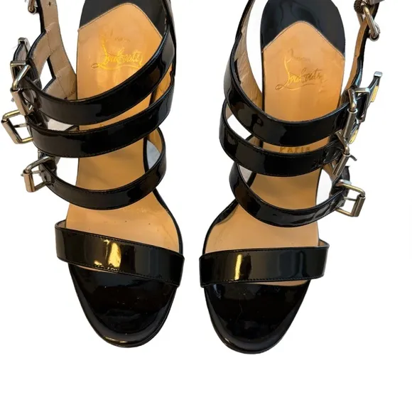 Elegant Black Strappy Heels