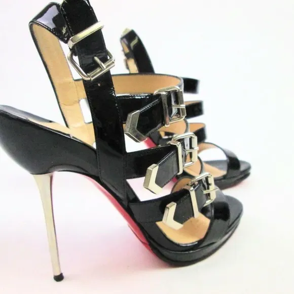 Elegant Black Strappy Heels