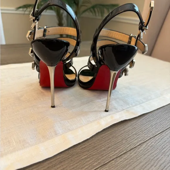 Elegant Black Strappy Heels