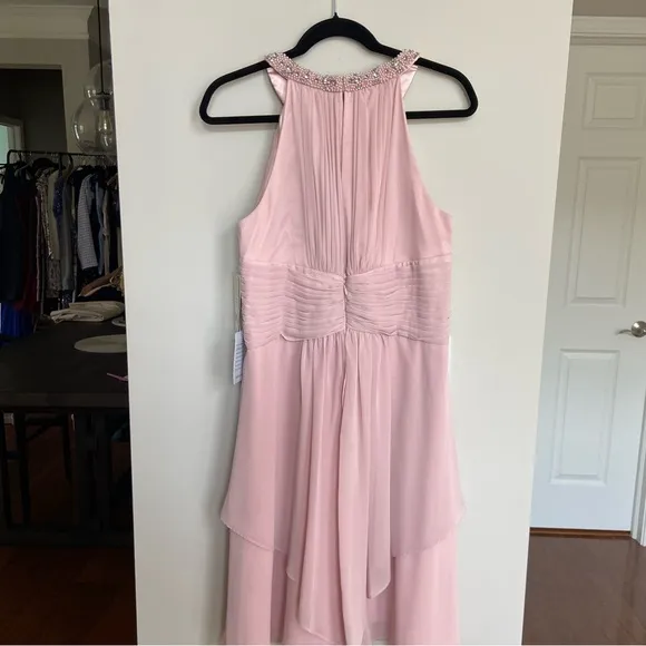 Eliza J cocktail dress, MISSY, blush pink, NWT, size 12