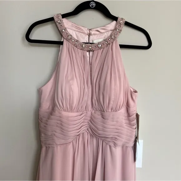 Eliza J cocktail dress, MISSY, blush pink, NWT, size 12