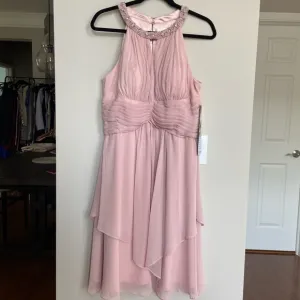 Eliza J cocktail dress, MISSY, blush pink, NWT, size 12