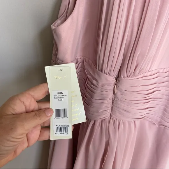 Eliza J cocktail dress, MISSY, blush pink, NWT, size 12