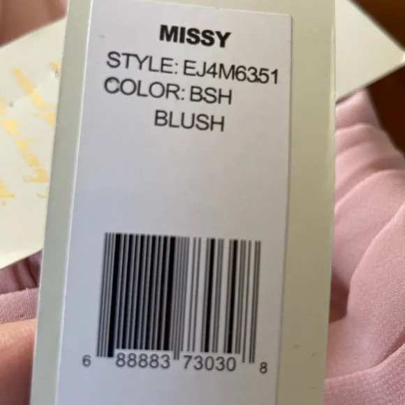 Eliza J cocktail dress, MISSY, blush pink, NWT, size 12