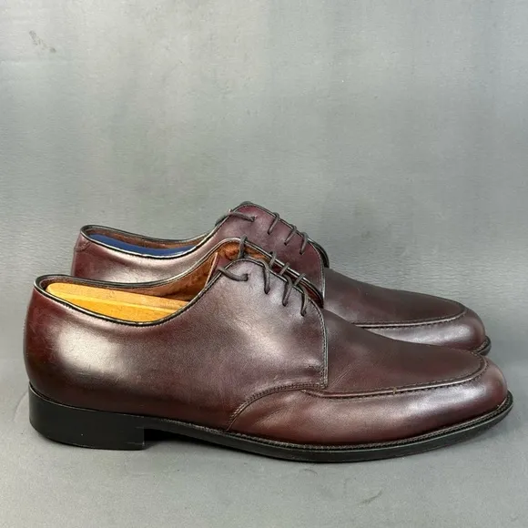 E.T Wright Men's Brown Leather Oxfords Lace Up dress shoes size 11