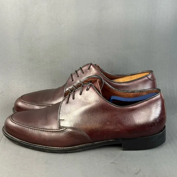 E.T Wright Men's Brown Leather Oxfords Lace Up dress shoes size 11