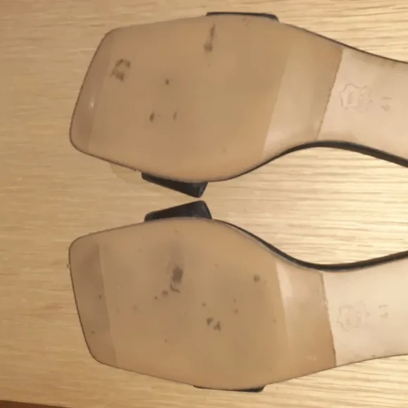 EUC By Far Leather Slides Black Size 41 EU!