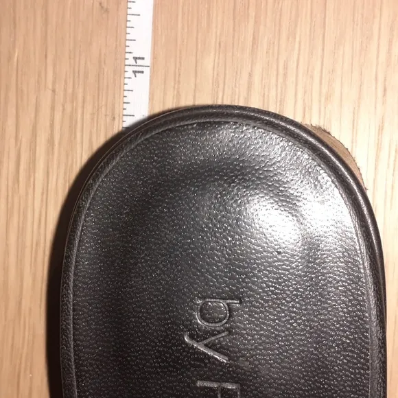 EUC By Far Leather Slides Black Size 41 EU!