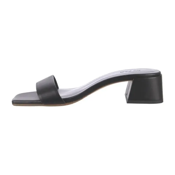 EUC By Far Leather Slides Black Size 41 EU!