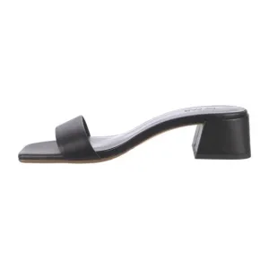 EUC By Far Leather Slides Black Size 41 EU!