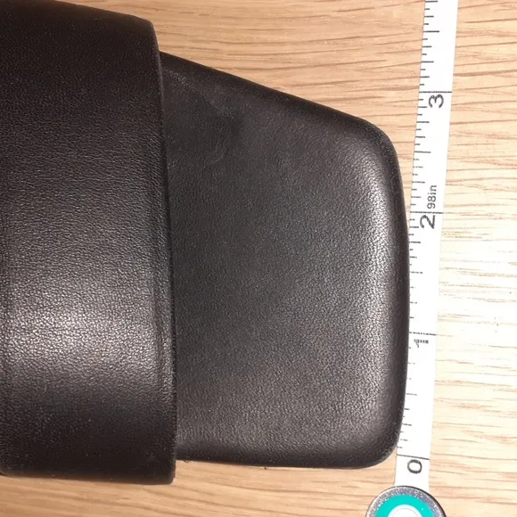 EUC By Far Leather Slides Black Size 41 EU!