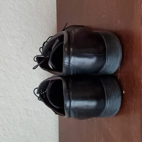 EUC. Florsheim 13016-001 Comfortech Black Leather Square Toe Oxfords Men…