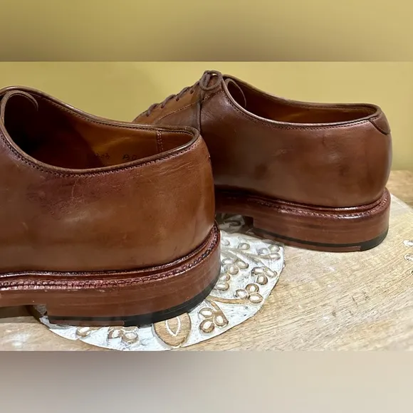 EUC Grant Stone Plain Toe Brogue Oxford in Brown Handcrafted. Size 13