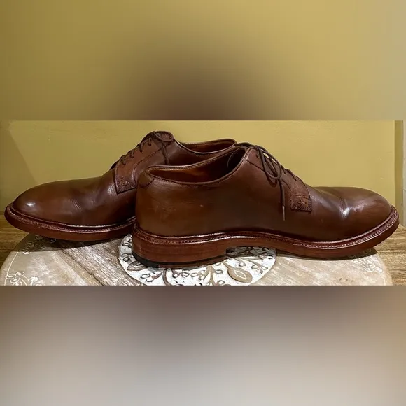 EUC Grant Stone Plain Toe Brogue Oxford in Brown Handcrafted. Size 13