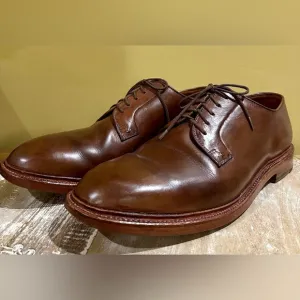 EUC Grant Stone Plain Toe Brogue Oxford in Brown Handcrafted. Size 13