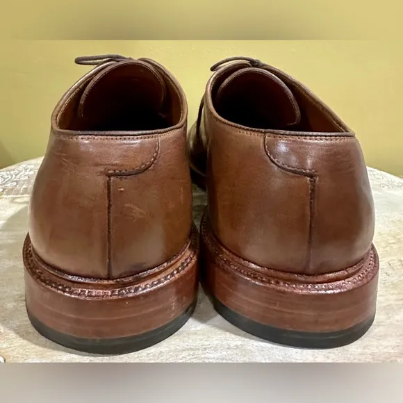 EUC Grant Stone Plain Toe Brogue Oxford in Brown Handcrafted. Size 13