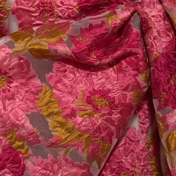EUC Showpo Hailey Mini Dress One Shoulder Dress in Pink Floral