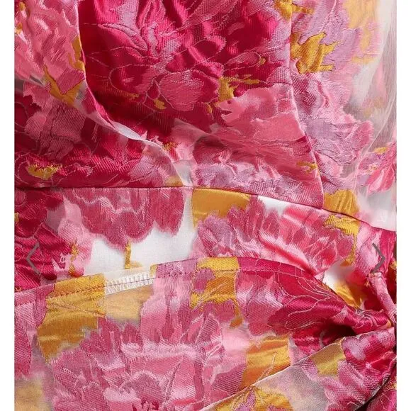 EUC Showpo Hailey Mini Dress One Shoulder Dress in Pink Floral