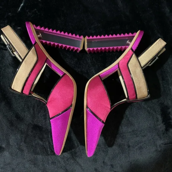 EUC💝💝💝💝APERLAI multicolor pumps.
