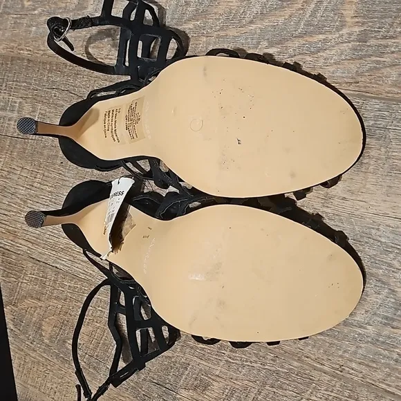 Express Caged Strappy High Heels Size 10 NWT